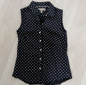 Banana Republic Factory Sleeveless Collar Blouse